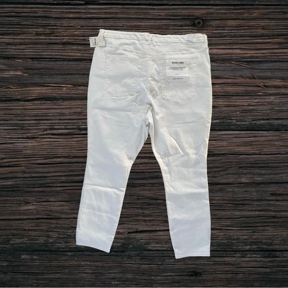 Good American Good Legs Plus Size White Skinny Sculpting Jeans NWT Size 24 - Picture 6 of 12